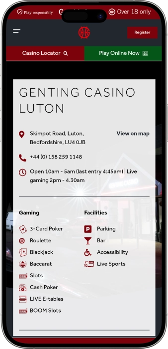 Genting Casino Luton App